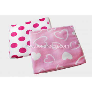 Hearts Printed Microfiber Bath Towel Beach Towel